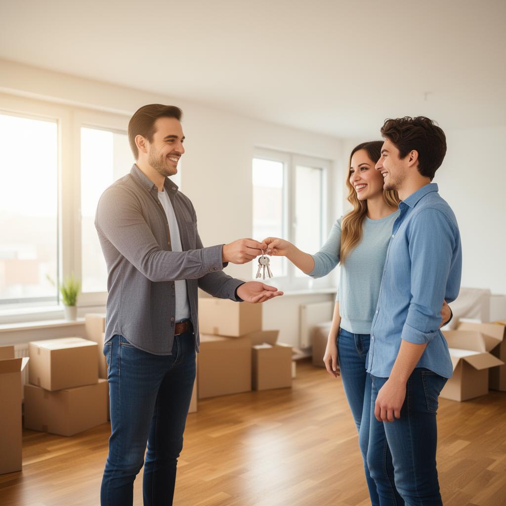 Wohnungsübergabe mit Schlüsselübergabe an neue Mieter
