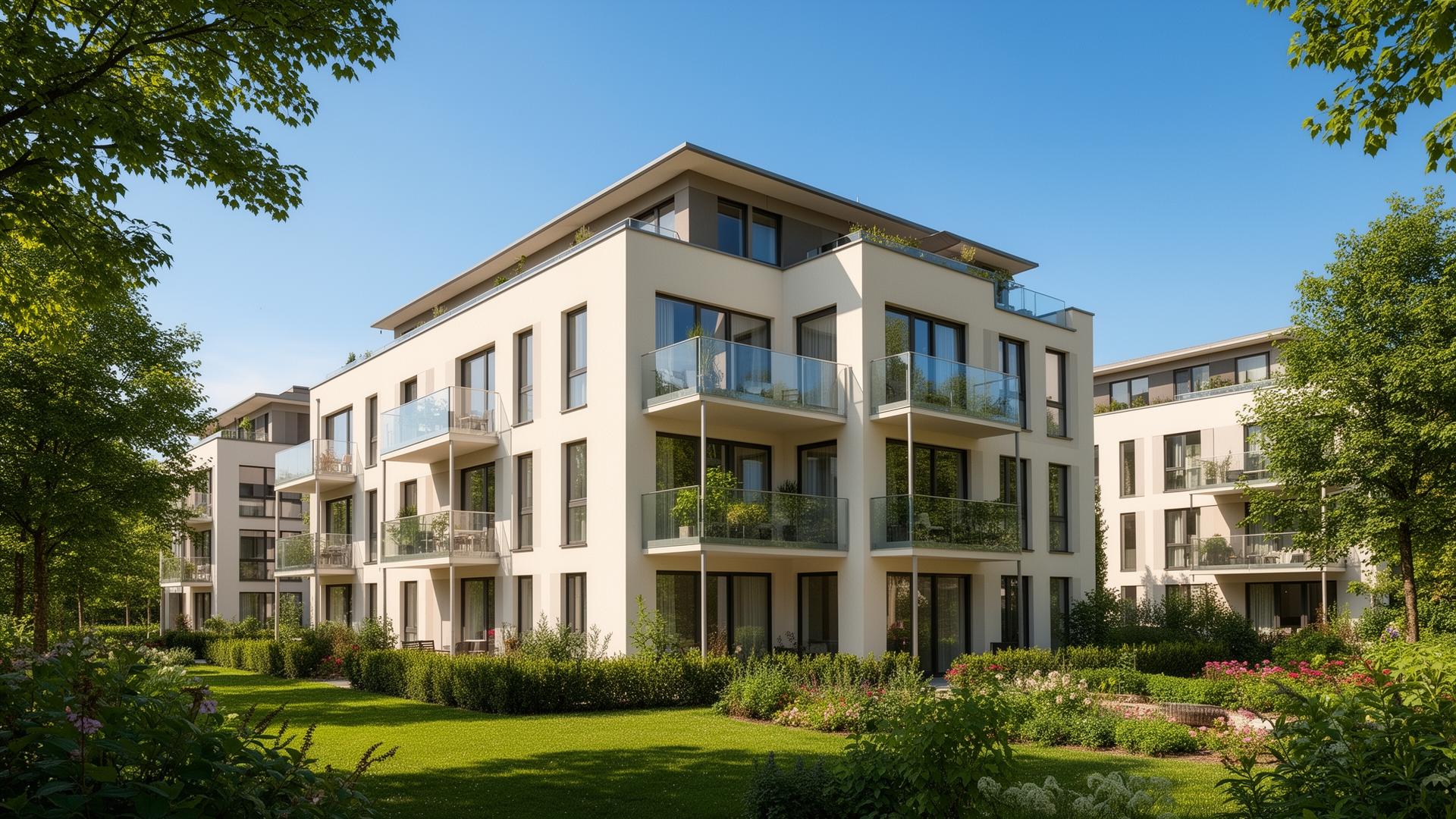 Modernes Mehrfamilienhaus – Immobilienverwaltung mit Verwalterware24